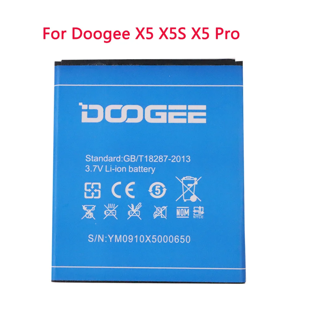 

100% Original Mobile Phone Battery 2400mAh For Doogee X5 X5S X5 Pro High Quality Replacement Battery