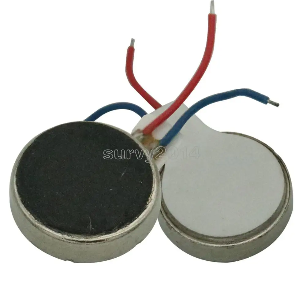 5PCS DC 3V Pager Phone Coin Flat Vibrating Vibration Micro Mini Motor