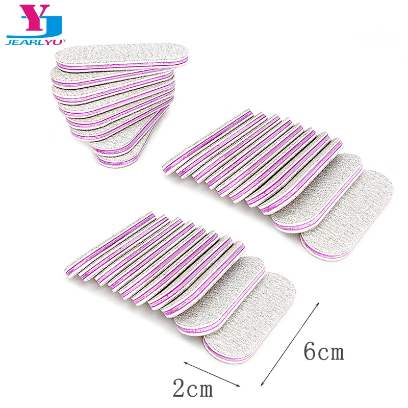 25 Pcs/Lot Mini Nail Files 100/180 Manicure Buff Disposable Saws Grey Sanding Pedicure File Emery Board Nail Polisher Block Tool