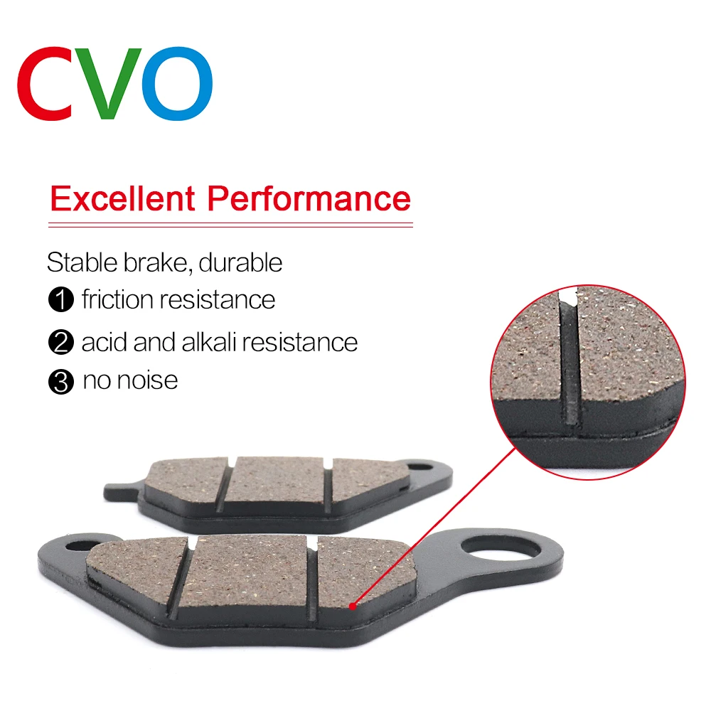 CVO Brake Pads Semi-metallic Resin Disc Motorcycle Electric Bike Motorcycle Bike Accessories Durable for All Models