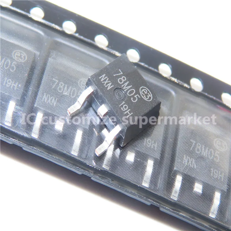 10PCS/LOT NWE 78M05 L78M05CDT TO-252 SMD 5V three-terminal regulator