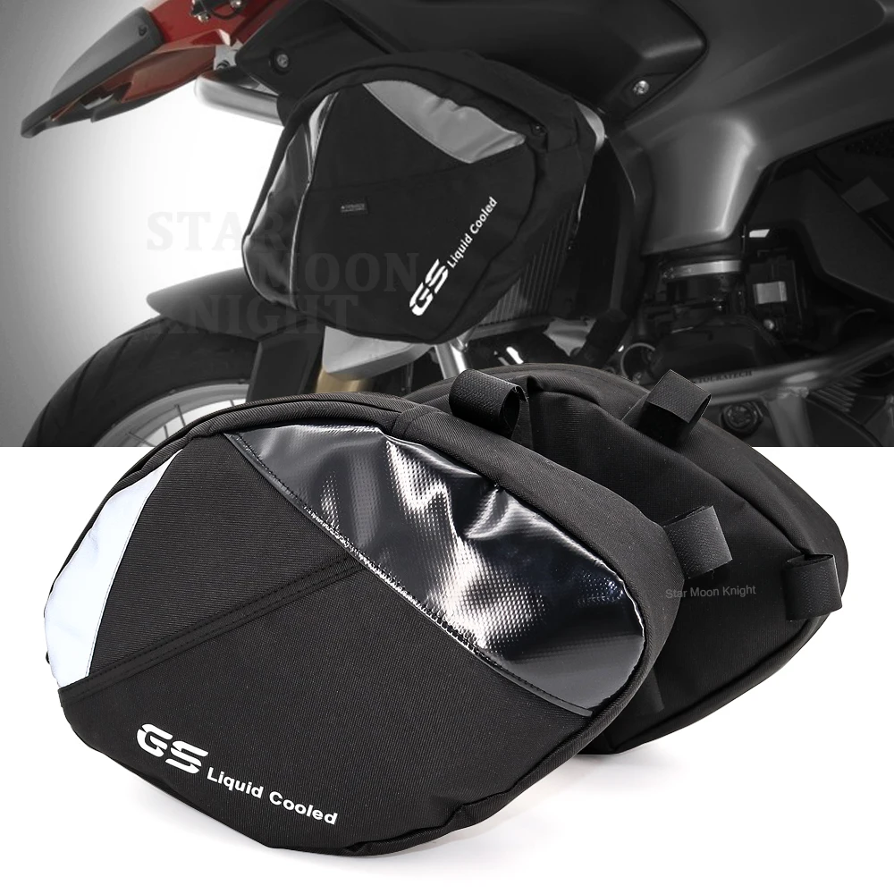 Barras de choque de marco de motocicleta, herramienta de reparación de bolsa impermeable, colocación de bolsa de viaje para BMW R1200GS R 1200 GS LC 2013 2014 2015 2016