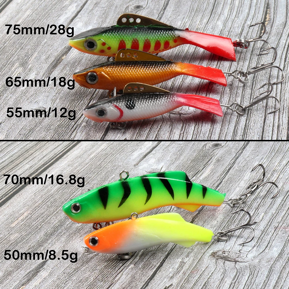 Offer! Winter Ice Fishing Lure 8.5g 12g 16g 18g 28g Sinking Jigging Balancer Vib Bass Pike Carp Perch Fishing Tackle Hard Bait