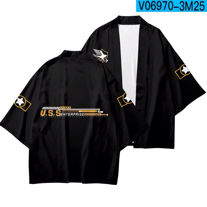 

Kawaii Azur Lane 3D Printing Japanese Kimono Haori Yukata Cosplay Women/Mens Fashion Summer Casual Cool Short Sleeve Cardigan