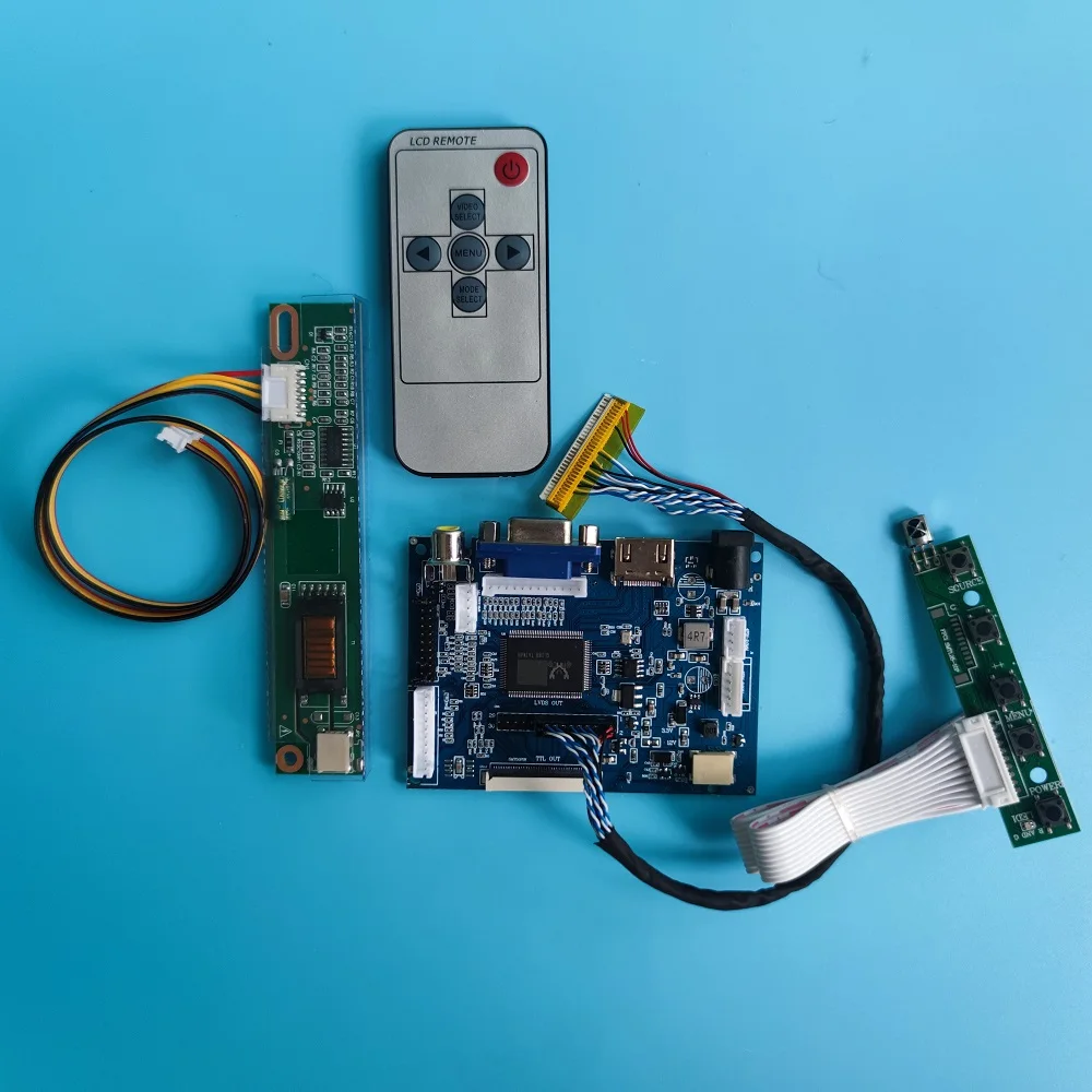 Work For 15.4" 1280×800 N154I3/B154EW01 LCD Screen remote LED panel display Controller Board kit 2AV LCD  VGA