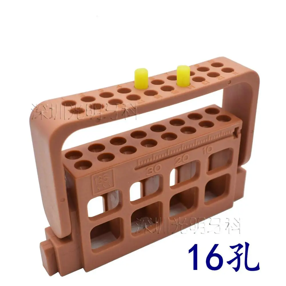 

Endo Files Stand Holder Measuring Ruler 16 Holes Endo File Organizer Useful to Organize Dental Tools Dental Materials