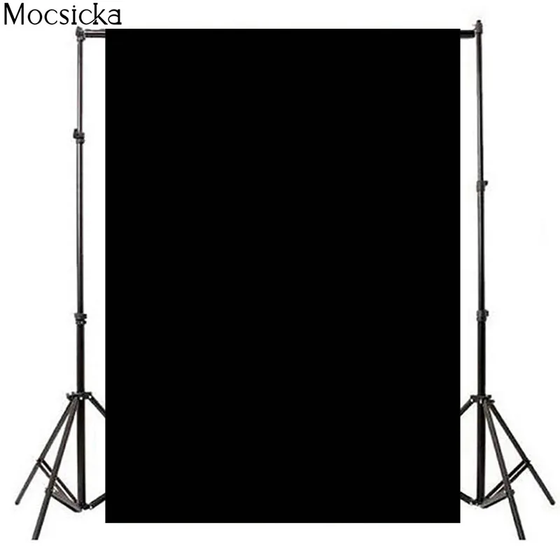 Mocsicka Pure Color Theme Background Pure Black Photo Background Decoration Child Portrait Photography Backdrops Studio