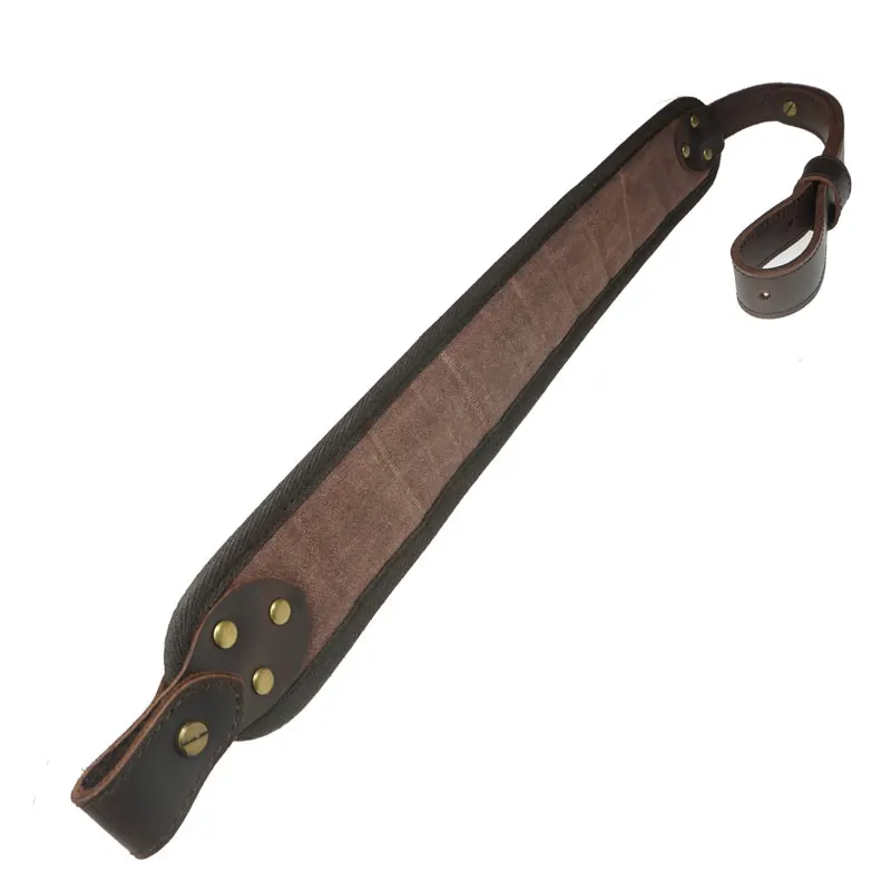 Leather Rifle Sling Shoulder Padding Tactical Strap And Shotgun Gun Buttstock Ammo Shell Holder For 5pcs 12 Gauge