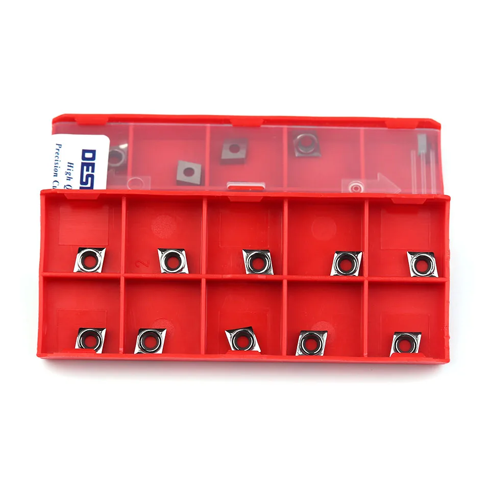 DESKAR100 % Gốc CCGT060204 CCGT060202 CCGT09T302 CCGT09T304 CCGT09T308 CCGT120404 AL K10 Cacbua Nhôm Lưỡi Dao Đồng Dao