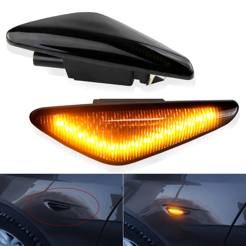 For BMW X3 F25 2011-2017 X5 E70 2007-2013 X6 E71 E72 2008-2014 CANbus LED Light Side Marker Sequential Indicator Blinker