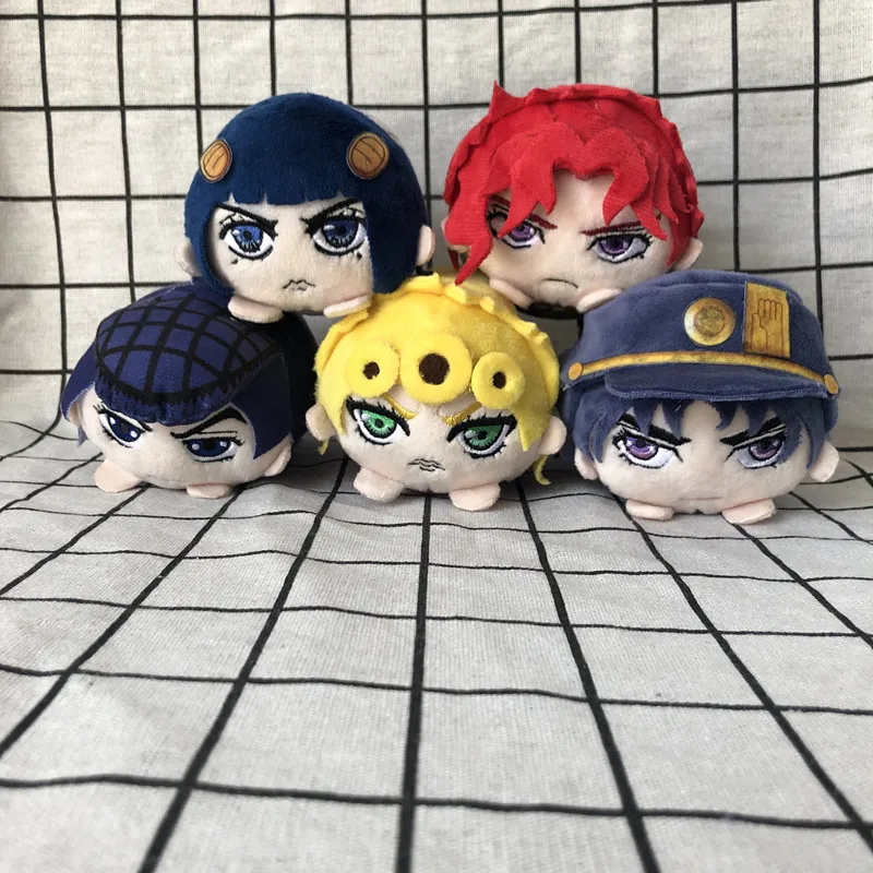 Nuevo 10cm JoJos Bizarre Adventure juguetes de peluche Giorno Narancia Mista Buccellati Abbacchio Fugo muñecos de peluche para regalo de chico