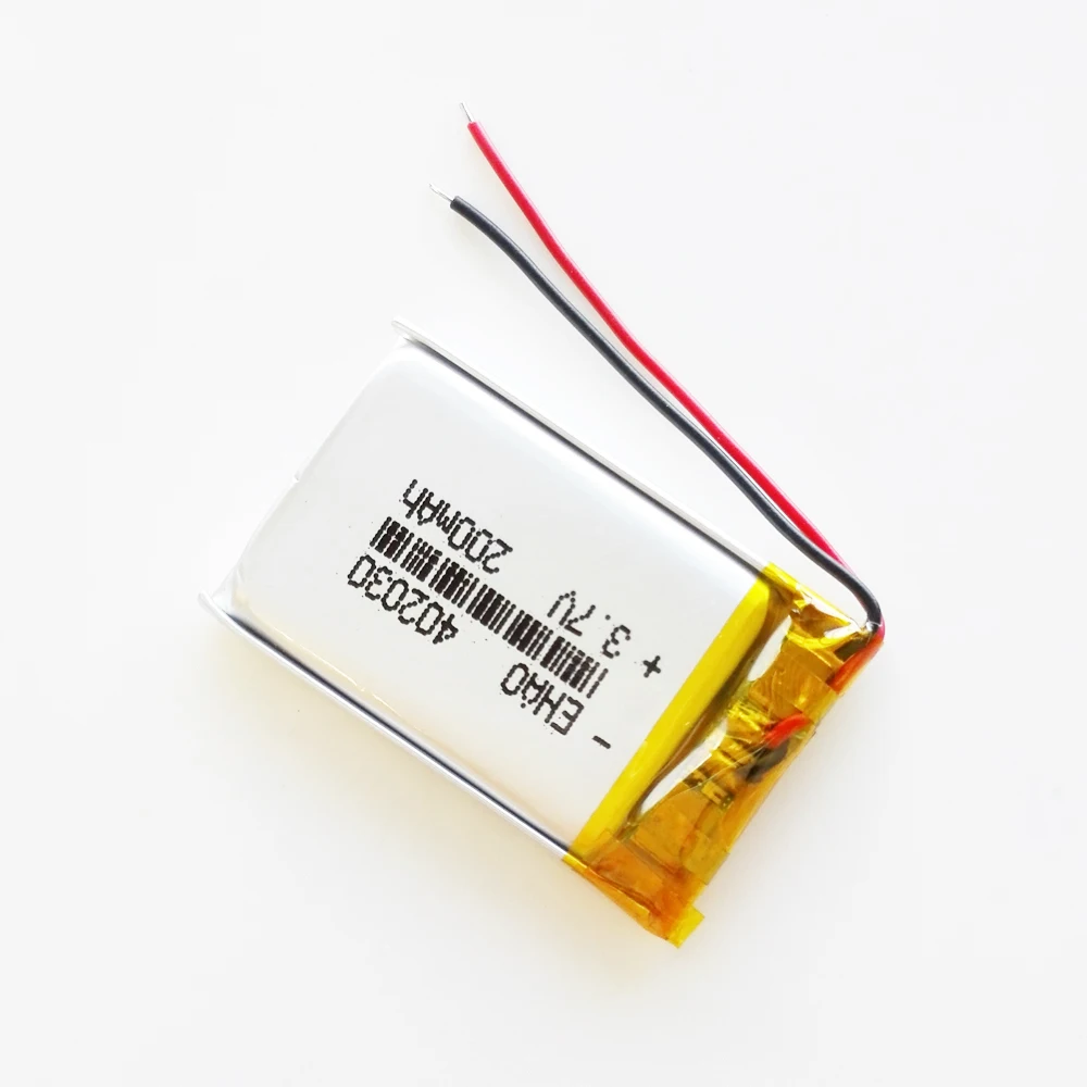 3.7V 200mAh 402030 litowo-polimerowa LiPo akumulator do Mp3 GPS inteligentny zegarek z kamerą głośnik Bluetooth rejestrator słuchawkowy