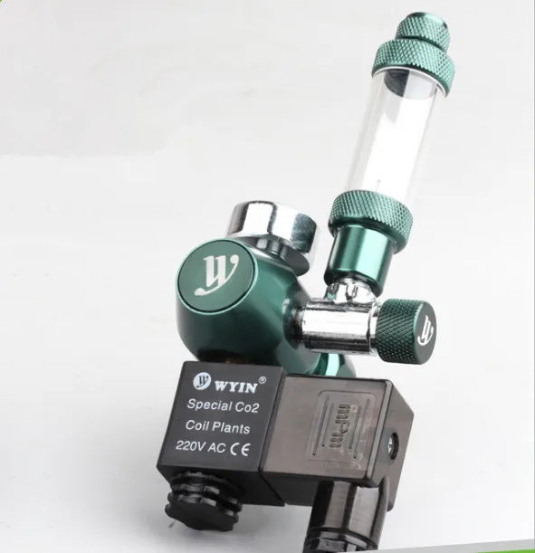 

Aquarium CO2 Regulator with Check Valve Bubble Counter magnetic Solenoid Valve