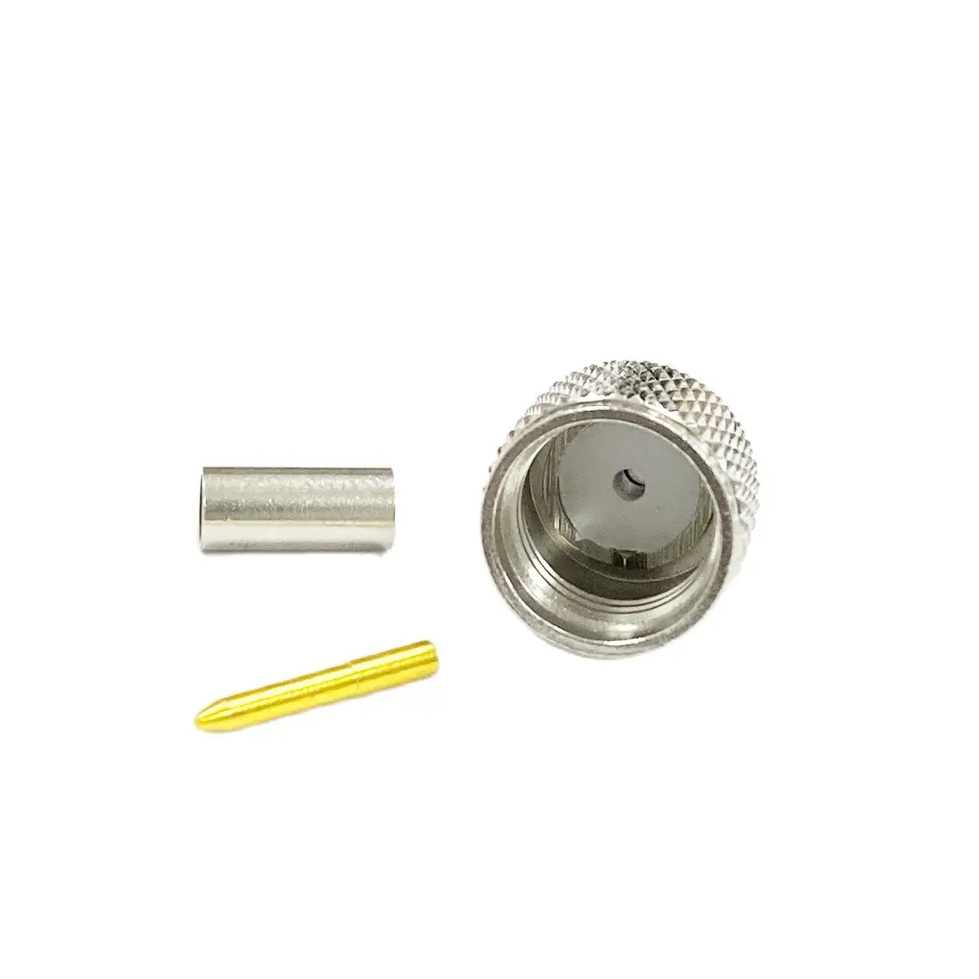1pc MINI-UHF Male Plug RF Coax Connector Crimp for RG316 RG174  RG58 RG142 Cable Straight New