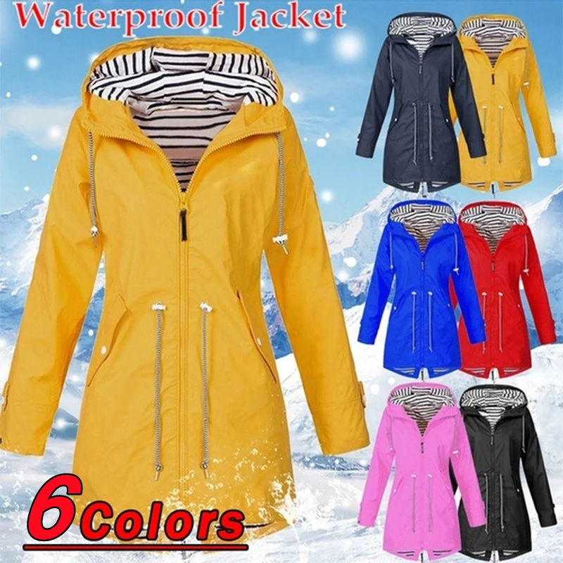 

Fashionable outdoor jacket, casual loose hooded windproof jacket, hiking windbreaker, women's high neck hoodie, skirt