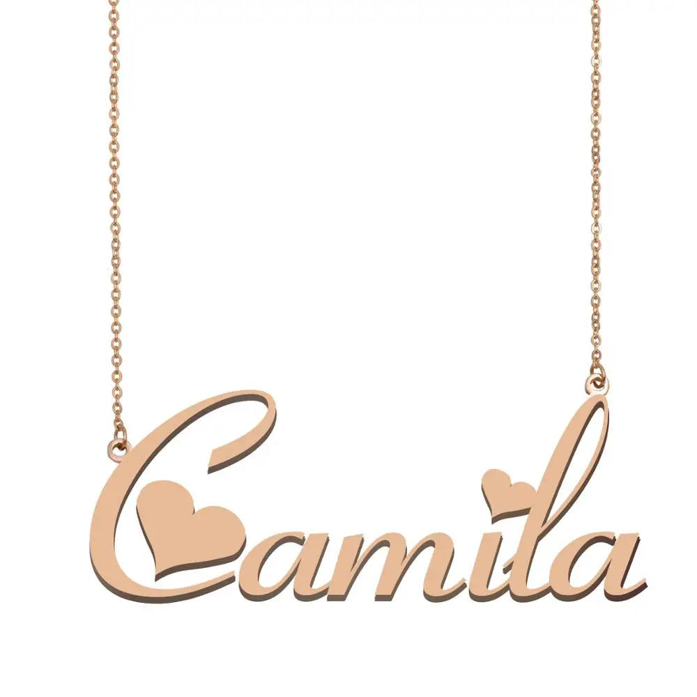 

Camila Personalized Custom Name Necklace for Women Female Collar Girls Birthday Wedding Christmas Jewelry Gift