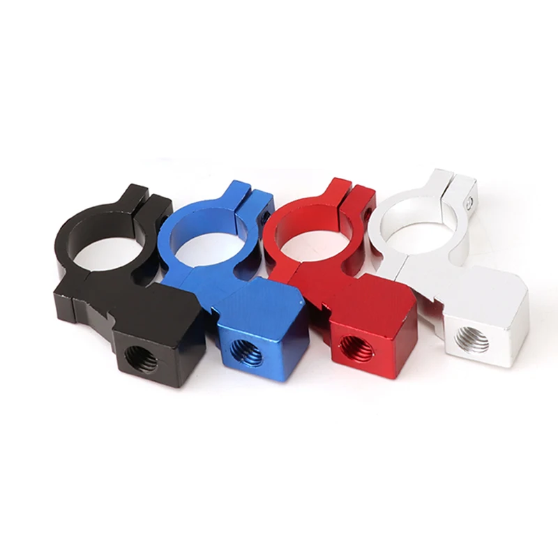 1pcs Universal Motorcycle Bike ATV rear View Mirror Bracket Mount Adapter Holder Clamp Screw CNC Aluminum 22mm 7/8