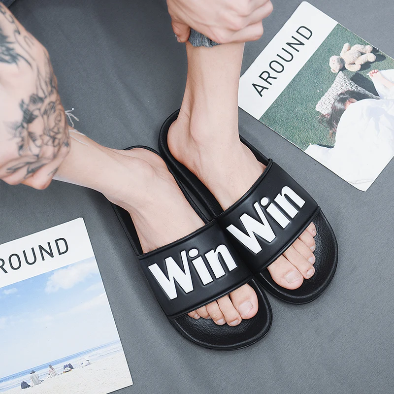 Summer Men Slippers Indoor Home Slides Loafers Men and Women Outdoor Garden Shoes Clogs Beach Slippers Massage Mules Flip-Flops