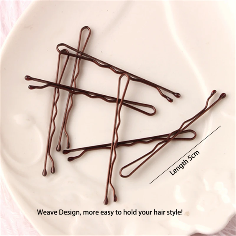 50/100/150PC Black Hairpins For Women Hair Clip Lady Bobby Pins Invisible Wave Hairgrip Barrette Hairclip Hair Clips Accessories