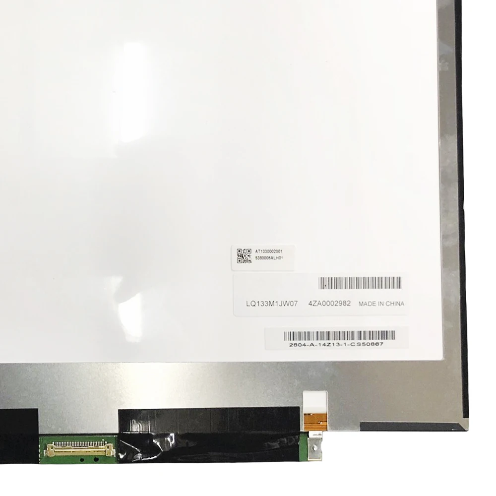 Lq133m1jw07 para 13.3 Polegada tela do portátil lcd painel de exibição edp 30 pinos fhd 1920x1080 ips substituição matriz