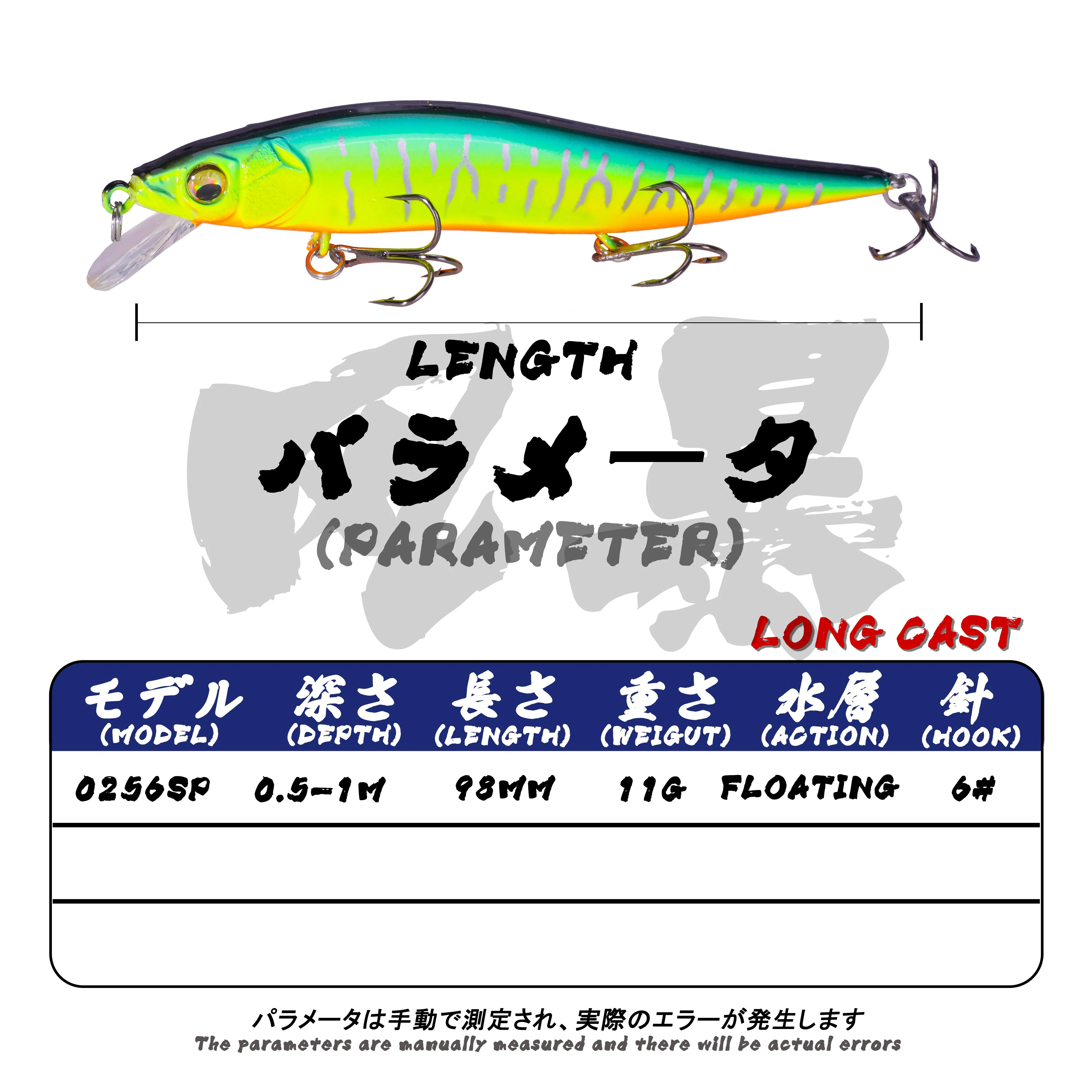 Wobbler Minnow 98mm 10g – Señuelo flotante media agua 0,5-1m - imagen 5