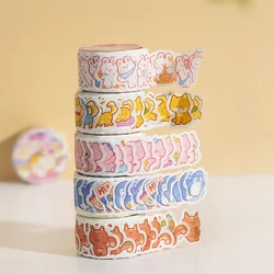 100 pcs Kawaii Cloud Zoo Masking Washi Tape Cute Cat penguin Decorative Adhesive Tape Decora Diy Scrapbooking Sticker Label