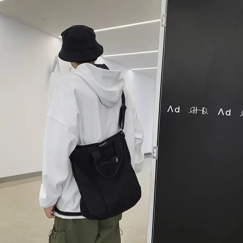 Women Bag Vintage Casual Canvas Square Shoulder Bags Handbags Pures And Bags Crossbody Unisex Bag