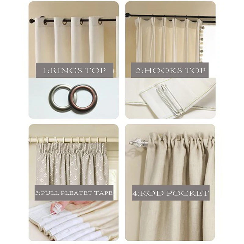 Modern White Chiffon Tulle Curtains for Living Room, Soft Crepe, Sheer Curtain for Bedroom, Kitchen Voile Drapes, Blinds Door