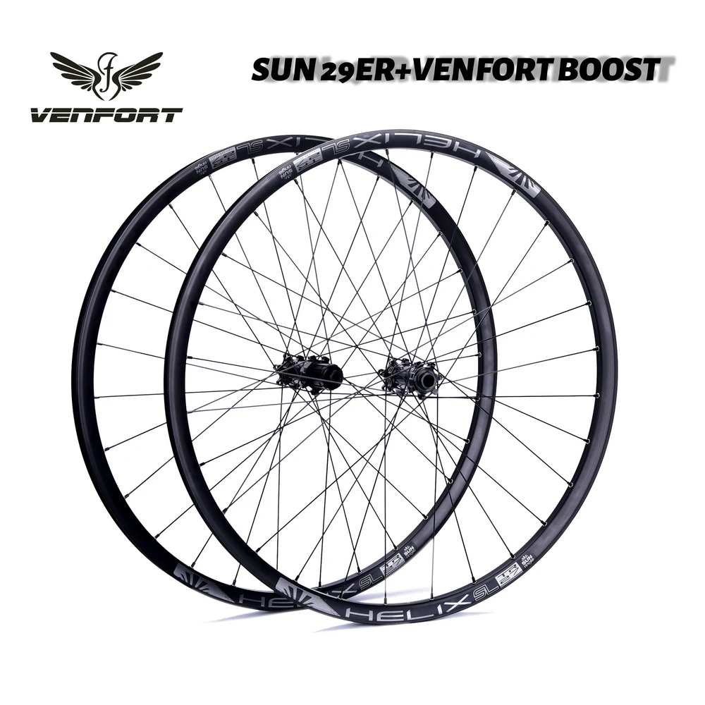 

MTB 29er Wheelset 29inch SunRingle Helix TR27 SL Tubeless Rim with VENFORT Star Ratchet 28H Straightpull hub 110x15/148x12 Boost