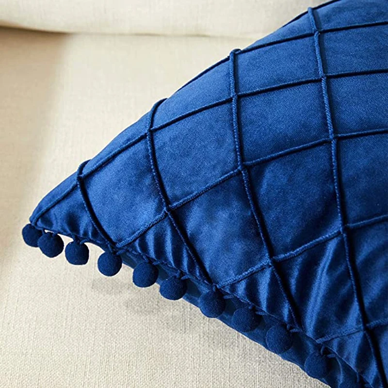 Inyahome Nordic Retro Ear Pillow Living Room Sofa Solid Color Tassel Cushion Without Core Bed Big Pillow Waist Back Office Chair