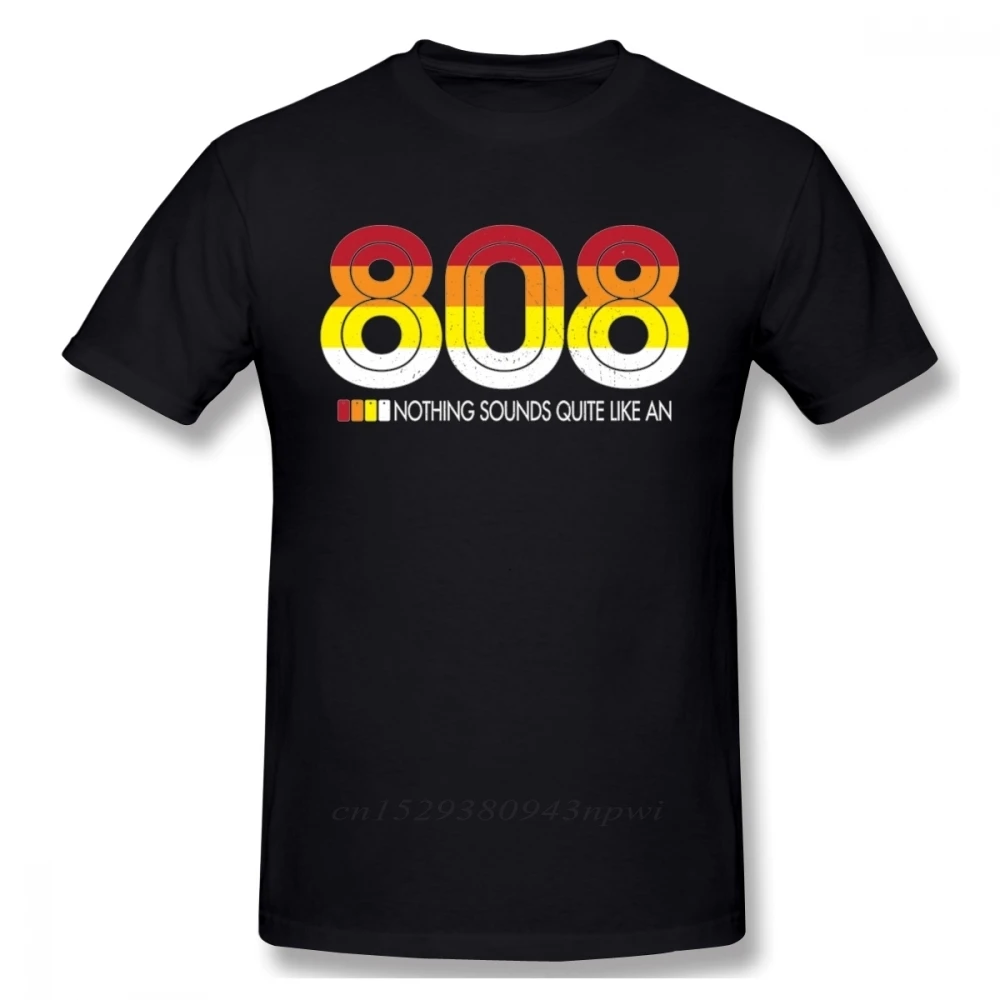 Novelty Male Roland TR 808 Tee Shirt Rock And Roll Drum Machine T Shirt Crewneck 100% Cotton T-Shirt