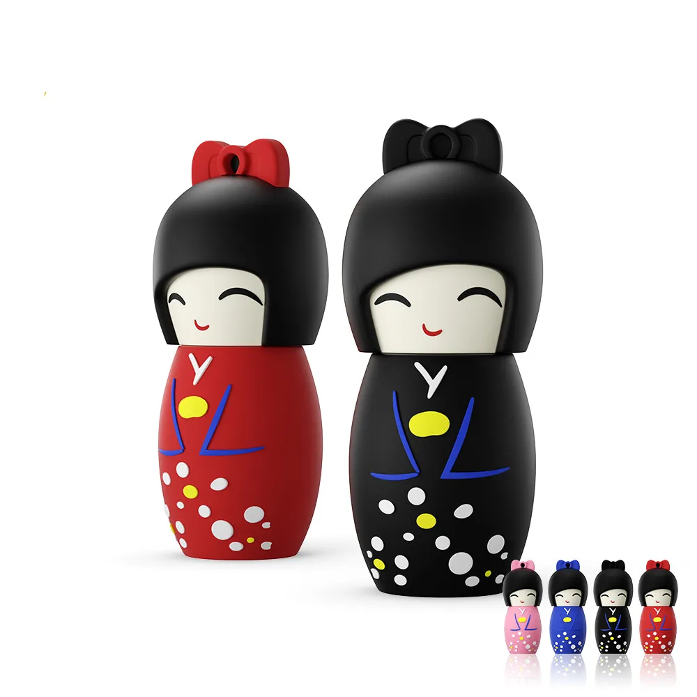 Biyetimi USB Flash Drive Japanese kimono doll otg 2.0 pendrive 64gb флэш-накопител stick 32gb 16gb 128G Pen Drive