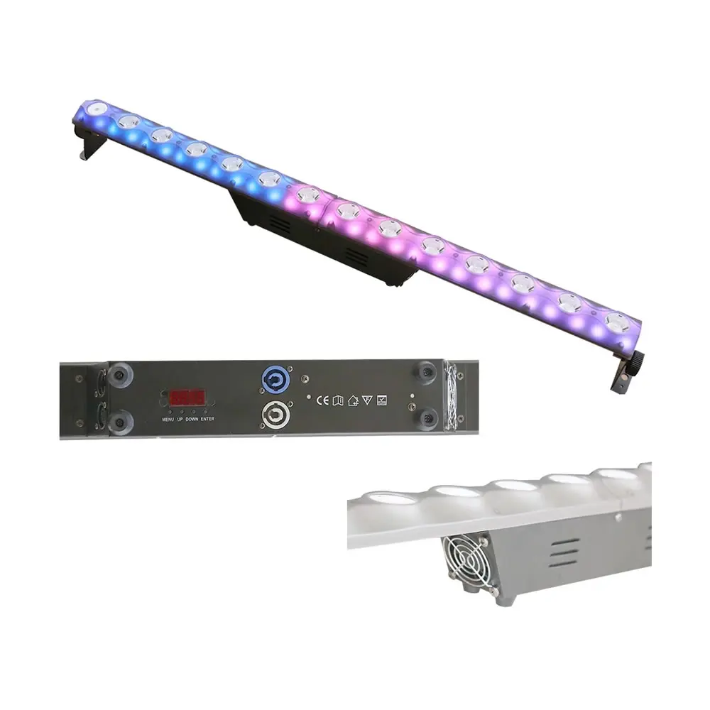 14x3W Cree Warm/Cold White Beam Color Individual Control LED Wall Washer Pixel Bar Light For DJ Nightclub Light