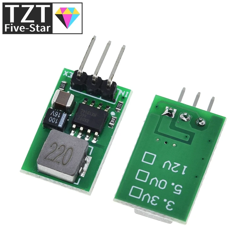 TZT DC 5,5-32V auf 5V/1A Spannungsreglermodul, Ersatz für LM7805 5V Positivspannungsregler, 5V 1A Abwärtswandlermodul – Detail 5