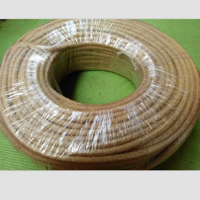 2 Core 3 Core Vintage Hemp Rope Cable Fabric Braided Electrical Wire Flexible Cable For Retro Light Cord