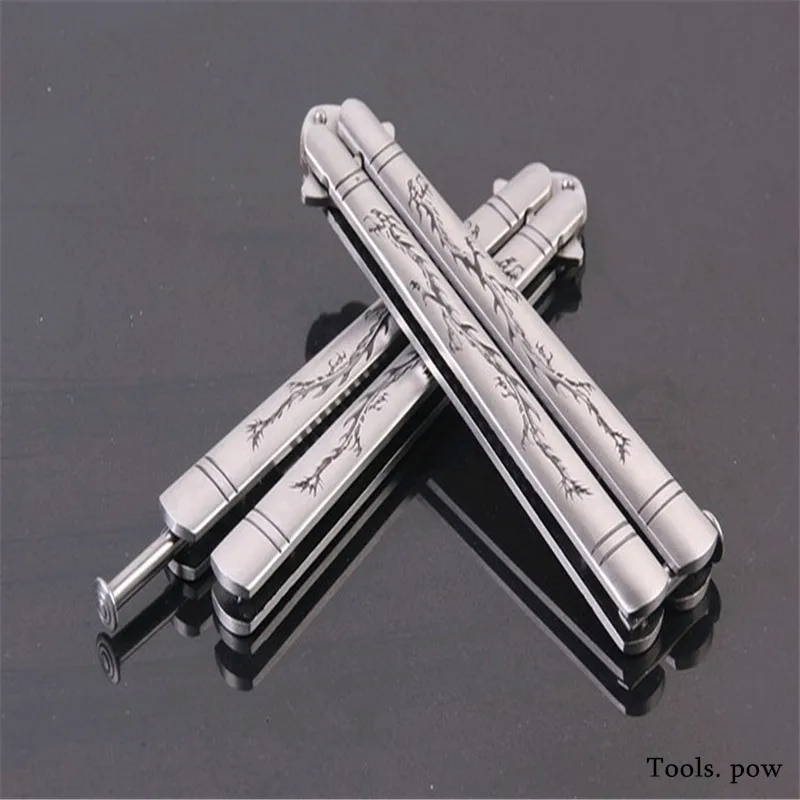 Butterfly Knife Butterfly Hair Comb Training Butterfly Knife Multi-tool Pocket Knife Folding Chinese Dragon Print