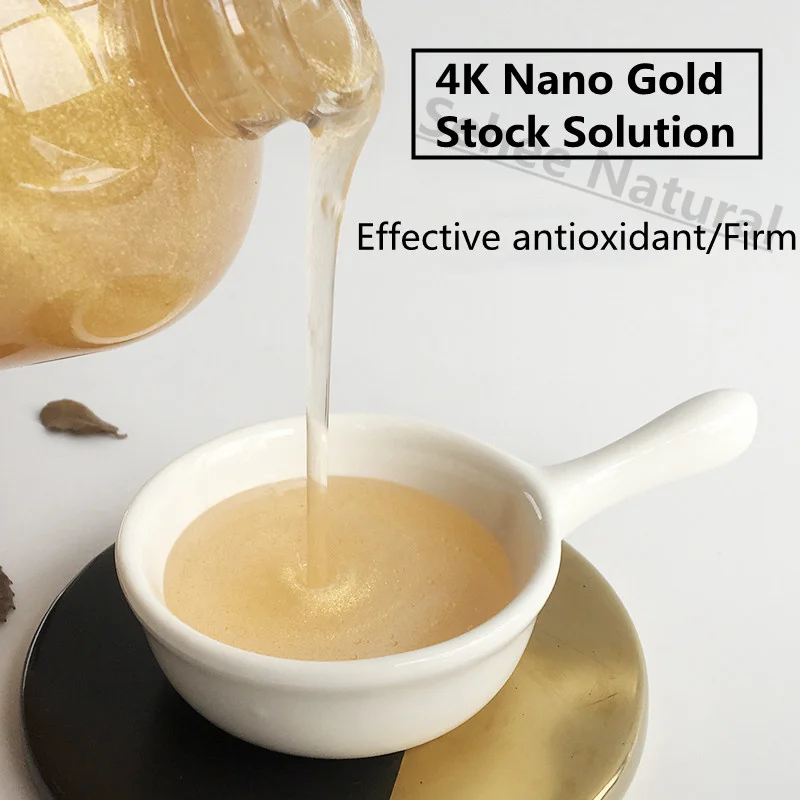 4K Nano Gold Stock Solution Essence Water Replenishing Compact Wrinkle Resistant Anti Aging Spot 500ml