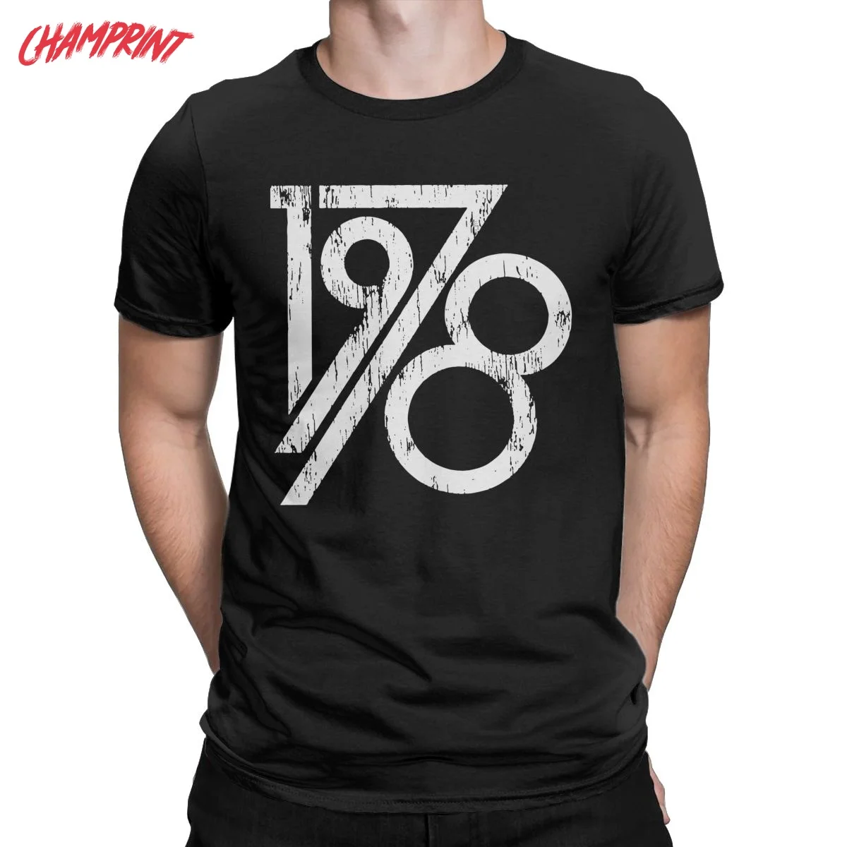 Funny Retro Vintage 1978 Birthday Gift T-Shirts for Men Crewneck 100% Cotton T Shirt Short Sleeve Tees Birthday Present Clothes