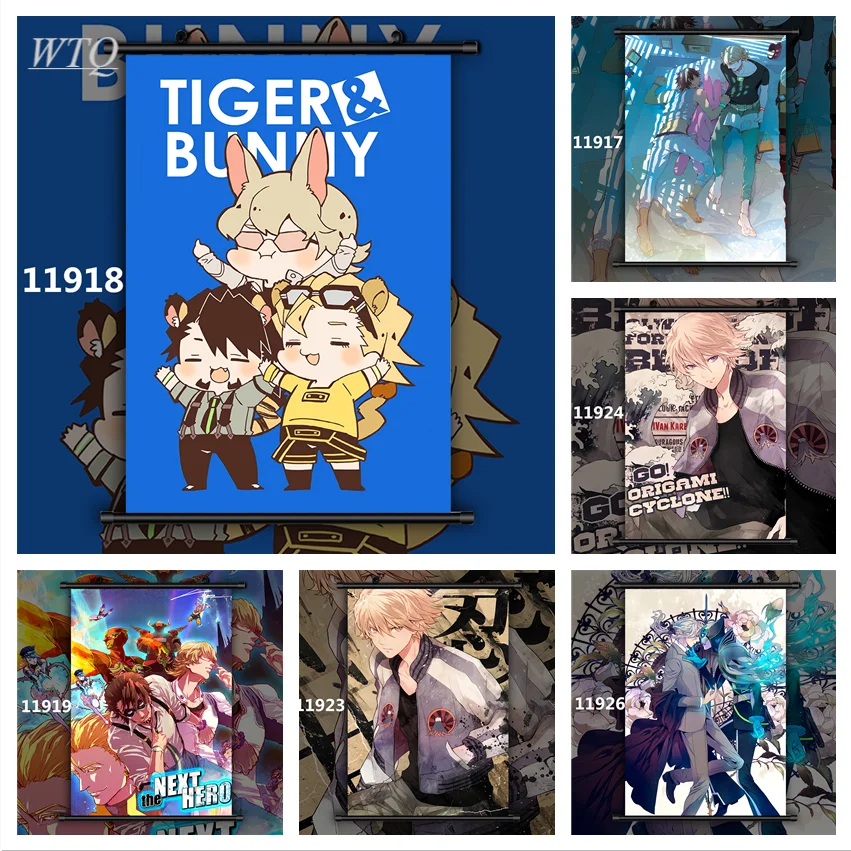 TIGER & BUNNY Ivan Karelin Kaburagi T. Kotetsu Anime Posters Canvas Painting Wall Decor Posters Wall Art Picture Home Decoration