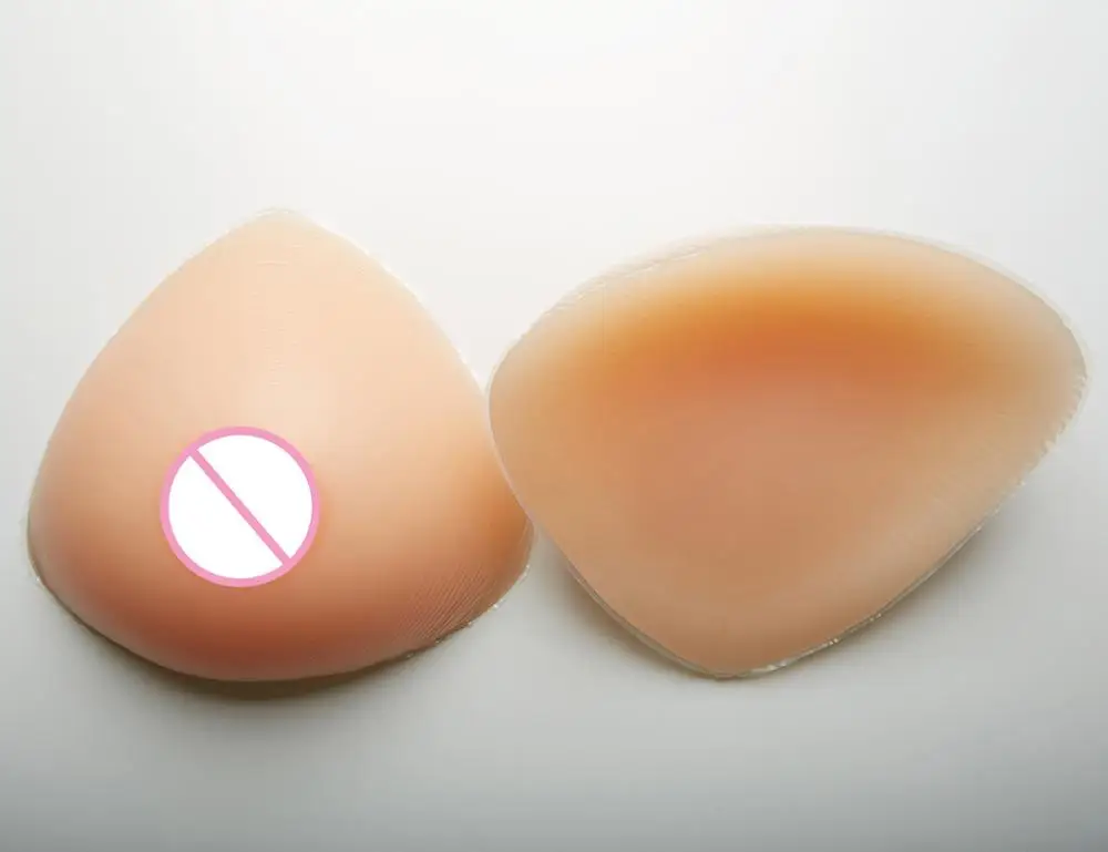 The triangle silicone false breast forms cross-dressing false boobs silicone prosthesis breast For drag queen Crossdresser