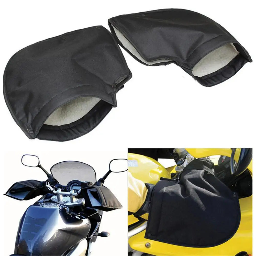 Riding Equipment For Motorcycle Grips Cold Protection Gloves Plus Velvet Electric Car Snowmobile Winter Warm Rider Handle Cover