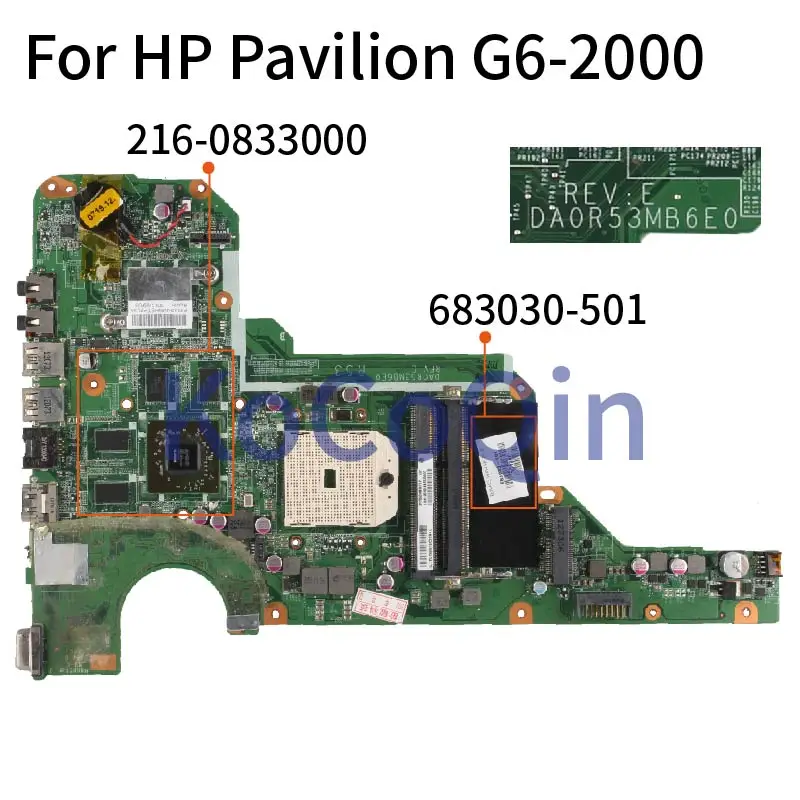 

For HP Pavilion G4 G6 G4-2000 G6-2000 G7 G7-2000 7670M Laptop Motherboard 683030-501 DA0R53MB6E0 DA0R53MB6E1 Notebook Mainboard