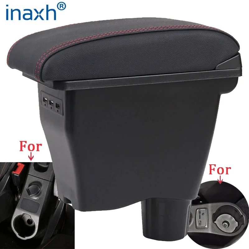 For Smart Fortwo Armrest for Mercedes New Smart 453 Fortwo Forfour Car Armrest box Retrofit parts Interior Storage box 2015-2018