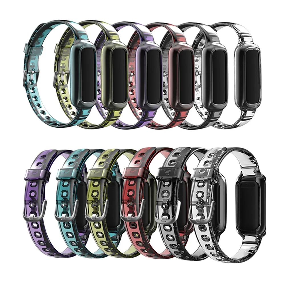 Wrist Strap For Fitbit LUXE One-piece Smart Watchband & Frame Premium Silicone Fitness Tracker Watch Band