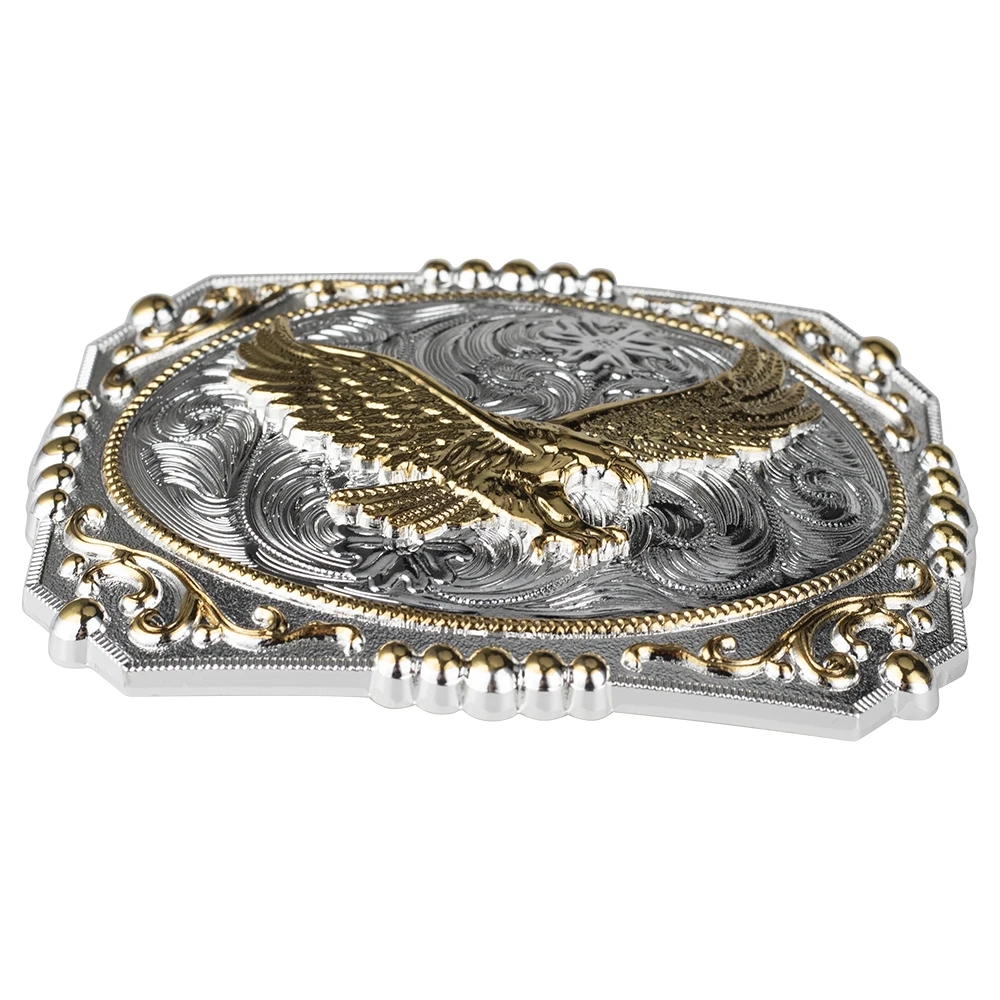 Golden Eagle Big Belt Buckle Cowboy