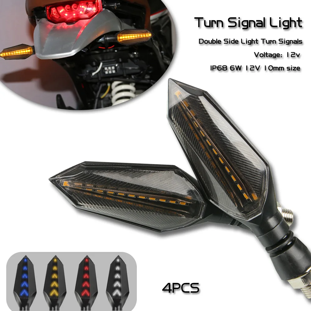 

12V LED Turn Signals Light Amber Flasher Stop Tail Lamp FOR KAWASAKI Z250 Z300 Z400 Z750 Z800 Z900 Z1000 Z900RS Z1000SX Z1000R