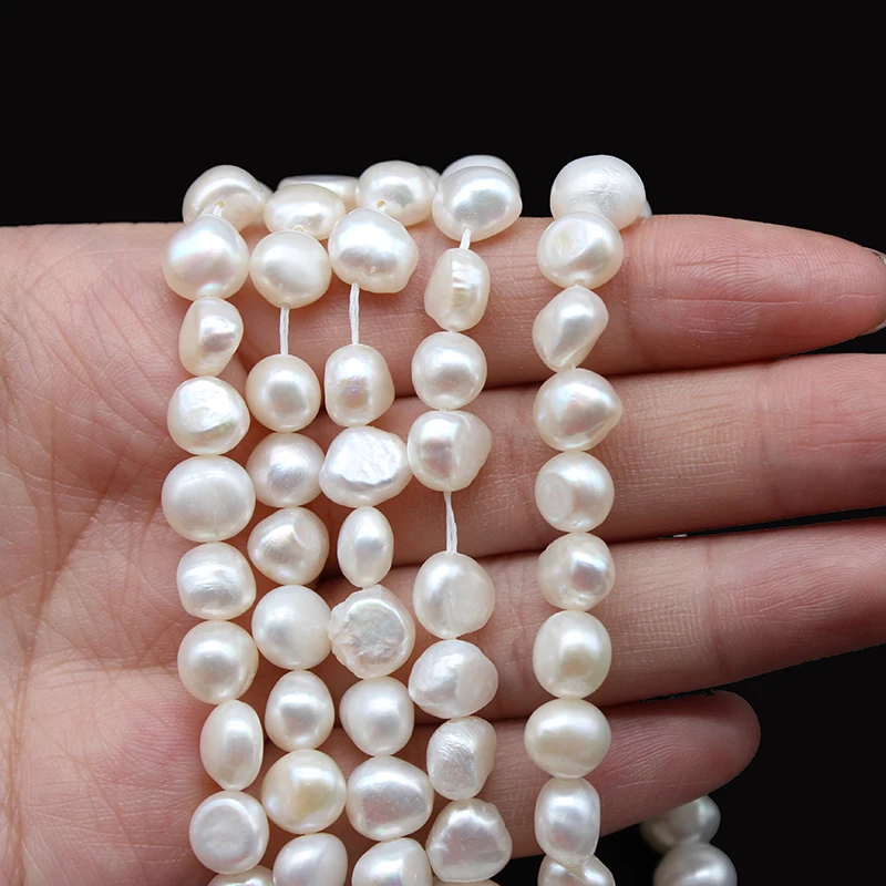 100% Natural White Freshwater Baroque Pearls Beads  Irregular Pearl Beads For Jewelry Making DIY Earrings Bracelet Necklace