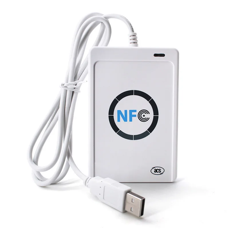 NFC Reader Writer With 5pcs Cards 13.56 MHz ACR122U USB RFID Copier Duplicator For MF FeliCa NFC (ISO/IEC18092) Tags