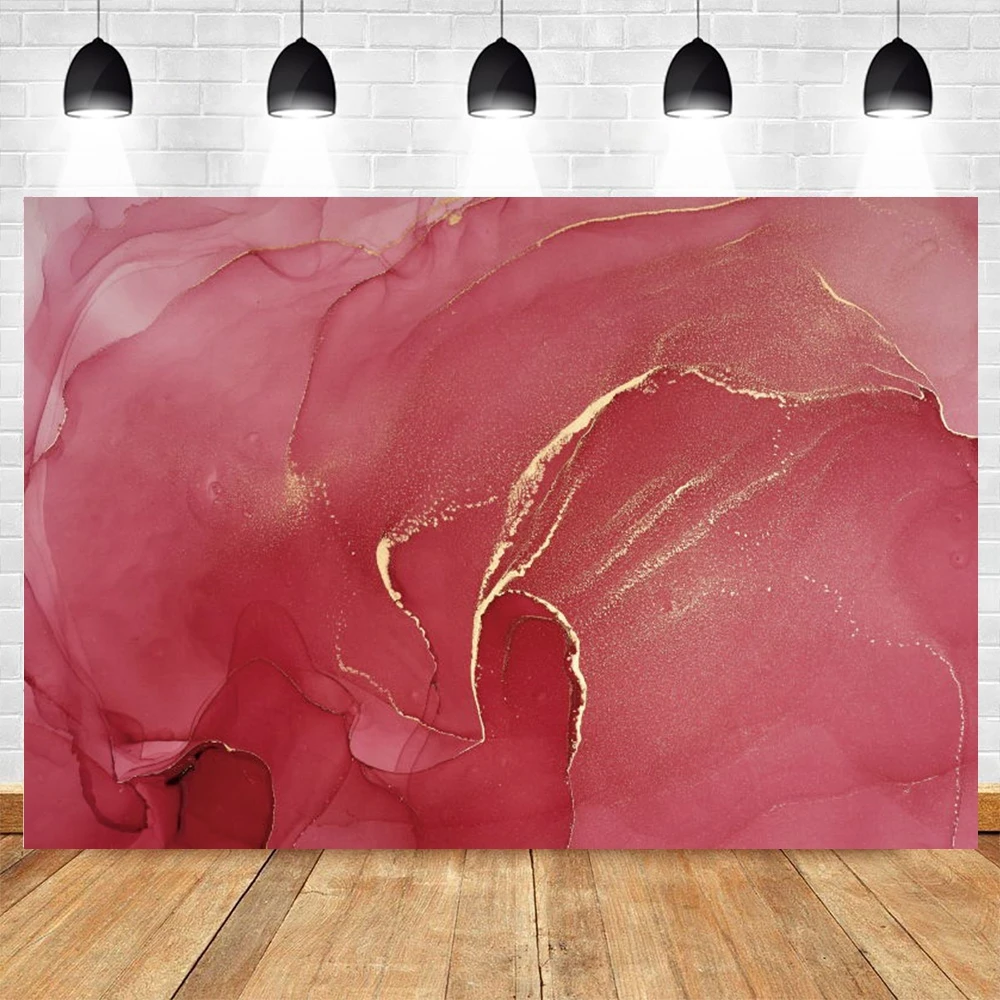 

Pink Golden Marble Texture Backdrop Baby Portrait Vinyl Photography Background For Photo Studio Photophone Photozone Photocall