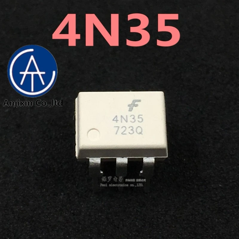 

10pcs 100% orginal and new optocoupler transistor output 4N35 4N35M DIP-6 straight plug real stock